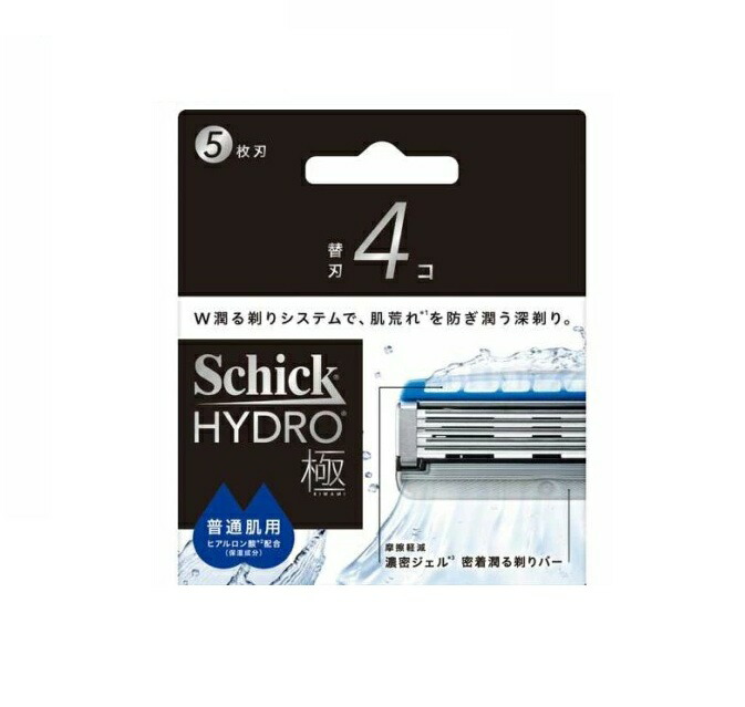【１０個セット】 シック ハイドロ極 普通肌 替刃(4個入)&times;１０個セット【正規品】【k】【ご注文後発送までに2週間前後頂戴する場合がございます】｜ブルームグリーン