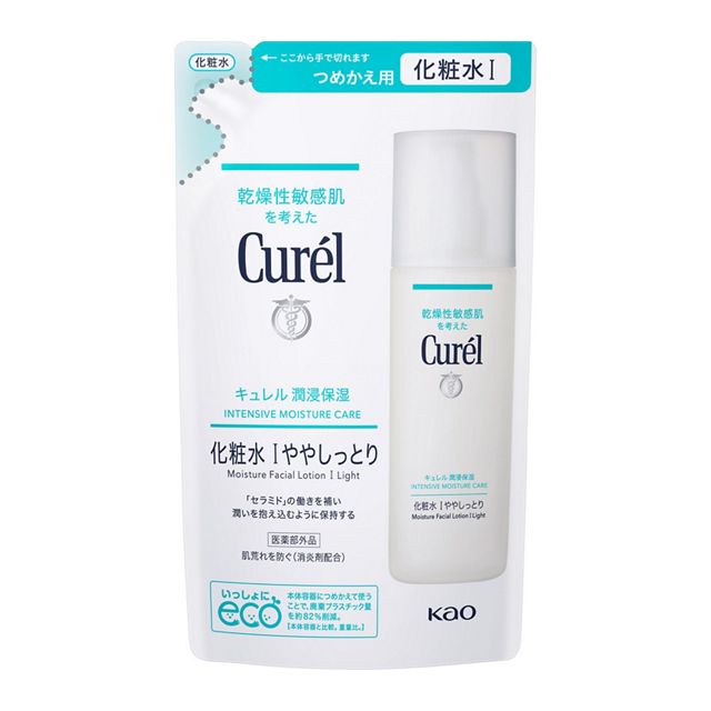 【１０個セット】 花王 キュレル 潤浸保湿 化粧水 I ややしっとり つめかえ用(130ml)×１０個セット 【正規品】