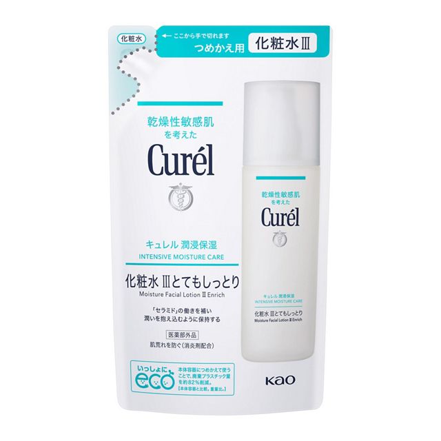 【１０個セット】 花王 キュレル 潤浸保湿 化粧水 III とてもしっとり つめかえ用(130ml)&times;１０個セット 【正規品】｜ブルームグリーン 10,487円
