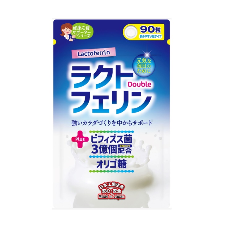 【１０個セット】 ジャパンギャルズ ラクトフェリン+ダブル(90粒)×１０個セット 【正規品】※軽減税率対象品