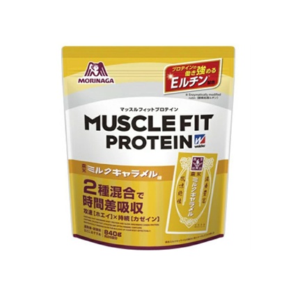 【１０個書き割り】 森永 ウイダー マッスルフィットプロテイン 酪漿カルメ焼味(840g)×１０個書き割り【定め事品】※楽にする税率客体品