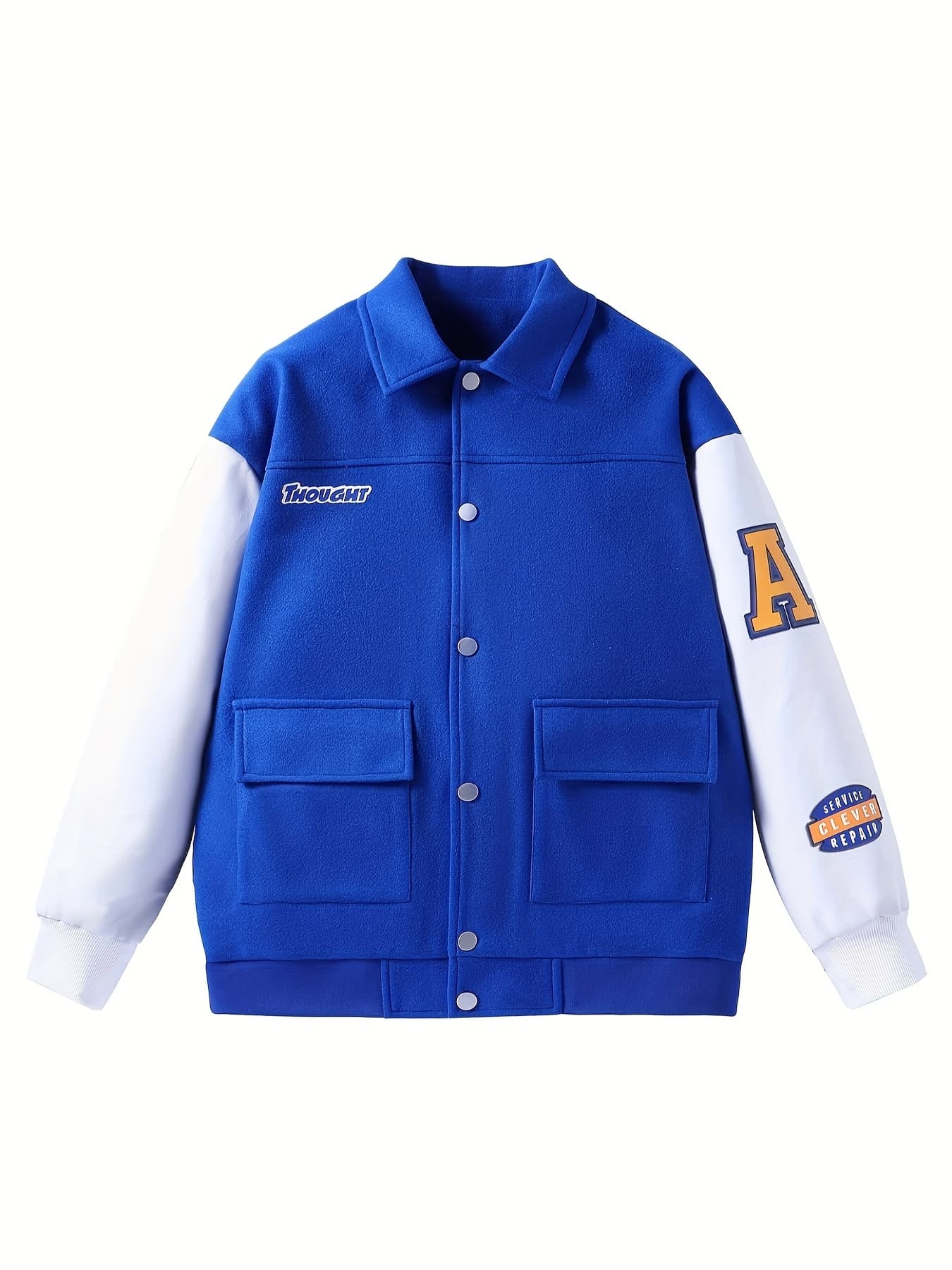 【アメカジ】切り替え ジャケット メンズ 秋服 パッチワーク ブルゾン ゆったり カジュアル アウター ストリート系 ビッグシルエット 配色