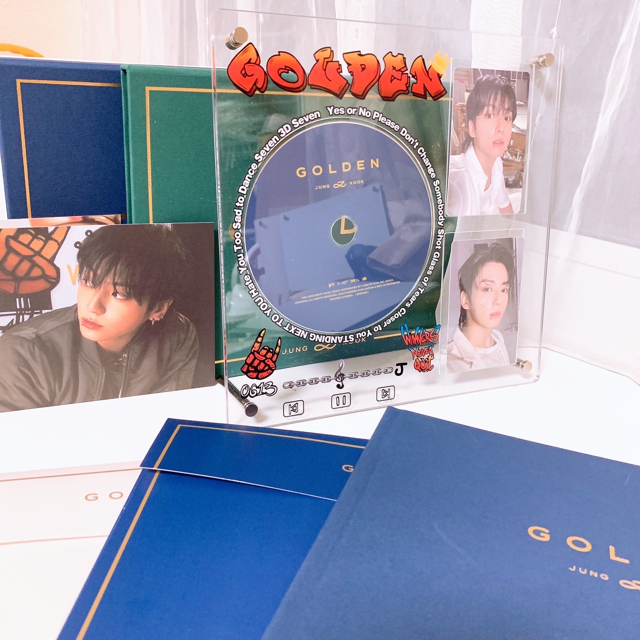 GOLDEN アルバム ジョングク CDアクリルスタンド トレカ JK ARMY 