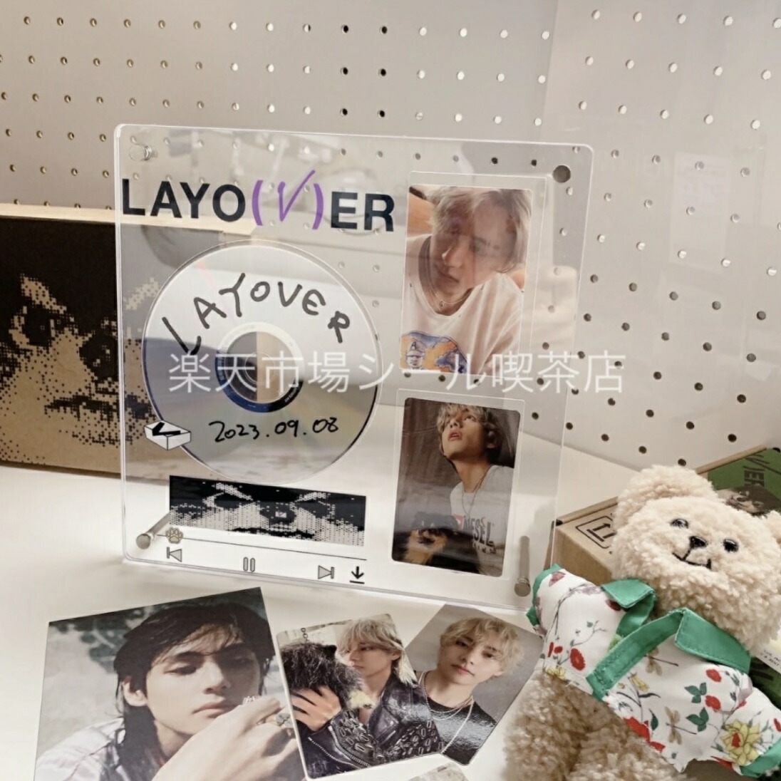 layover ヨンタン テテ アクリルCDスタンド 卓上収納 トレカ インテリア雑貨 韓国雑貨 Layover