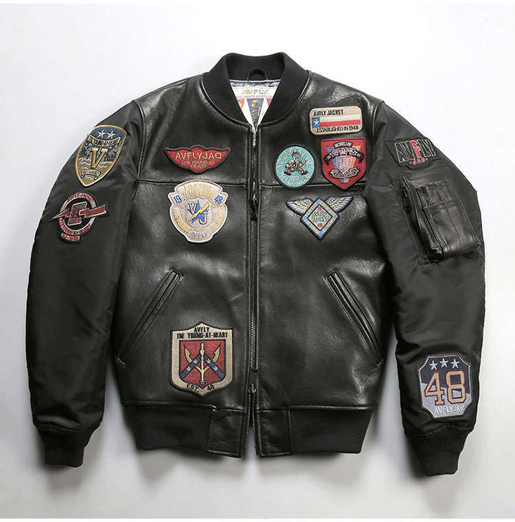 レザージャケット 本革ジャケット メンズ 羊革 黒色 革ジャン ブルゾン ミリタリージャケット バイクジャケット フライトジャケット バイクウェア 春秋冬用 防風耐磨 ファスナー開き 送料無料｜ブロッサムマート　店