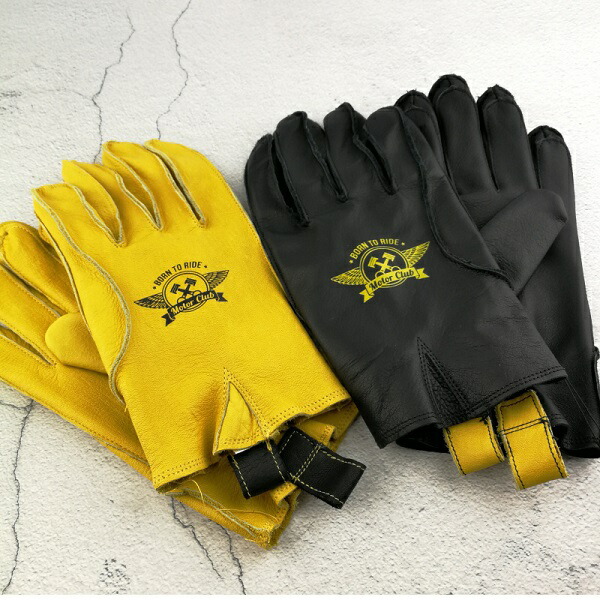 楽天市場】Blowout レザーグローブ 牛革 イエロー FREE LIFE