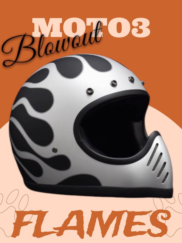 楽天市場】ビンテージ MOTO3 ヘルメット バイザー付き DOT BELLタイプ