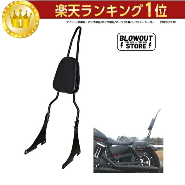 HCmotorku バイク シーシーバー バックレスト 取り外し可能 HCmotorku バイク シーシーバー バックレスト 取り外し可能
