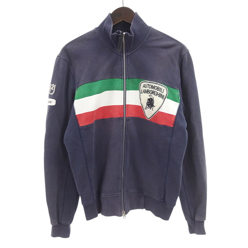 HYDROGEN ハイドロゲン ジャージ トラックジャケット L HYDROGEN(ハイドロゲン) トラックジャケット ブラック×ブルー