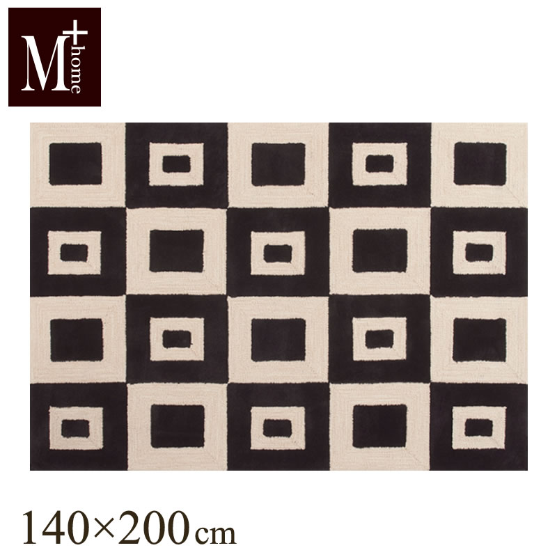 ラグ / 約140×200cm 「フランクリン」ベージュ [ M+home カーペット エリアラグ ラグマット ホットカーペット 床暖房対応 北欧風 センコー SENKO ]