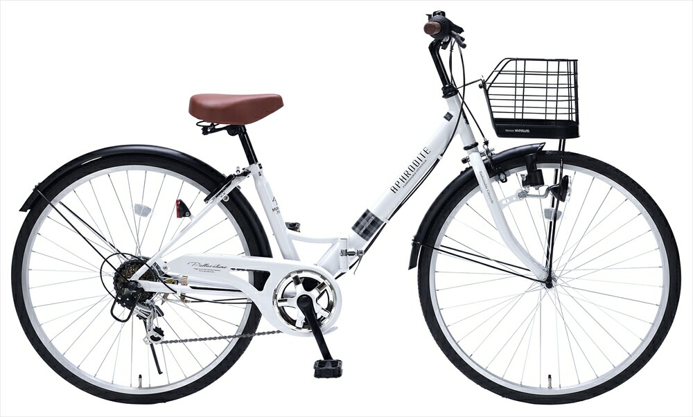 【 貨物輸送無料 】池商 マイパラス MC507 VALORE 折りたたみ銀輪 折り畳み銀輪 シティ循環過程 折畳 銀輪 循環過程 6SP 肉厚熱電子管 ６段歯車 折畳み MC-507 白いこと 白