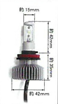 CALSONIC【カルソニック】ECO LED:6000K LED-KIT 12V H8/H11/H16 14W FOG用 FOG LAMP BULB CKL-SF816L