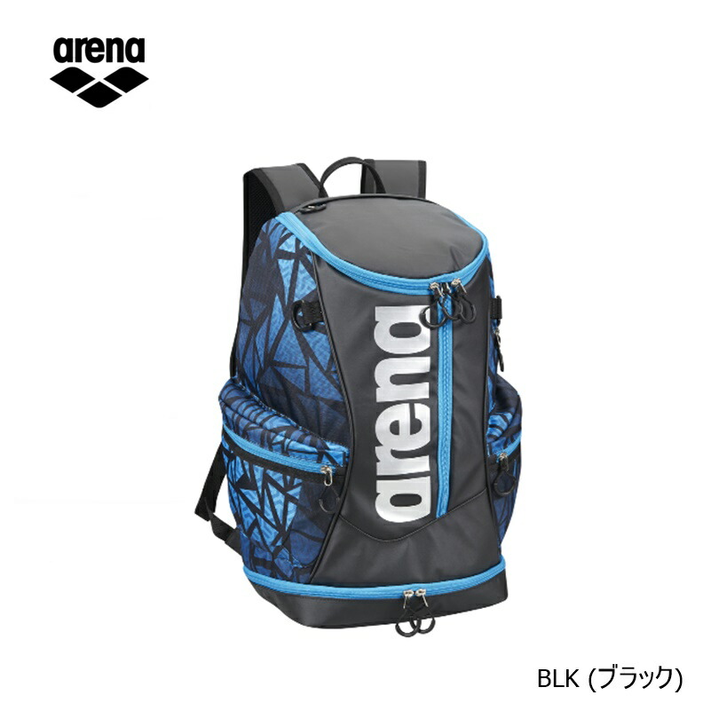 予約販売品】 arena アリーナ プールバッグ 水泳用 リュック AEANJA01 ブラック × シルバー F fucoa.cl