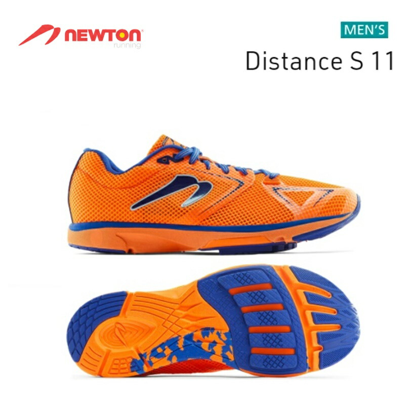 NEWTON ニュートン メンズ ランニングシューズ Distance S 11 ディスタンスS Orange Blue オレンジ×ブルー  M000722 ※返品 交換不可商品となります 最大44%OFFクーポン