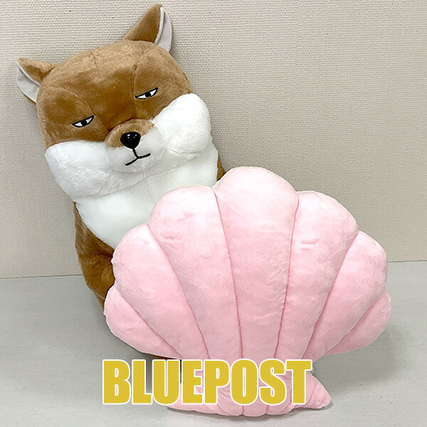 【セール・送料無料】チベスナとホタテのセット（ホタテの色：ピンク） ・こしかけ村へようこそBIG【ちべすな】（約40センチ） ・ホタテクッション（ピンク） チベットスナギツネぬいぐるみ ※沖縄・海外・離島へは発送不可