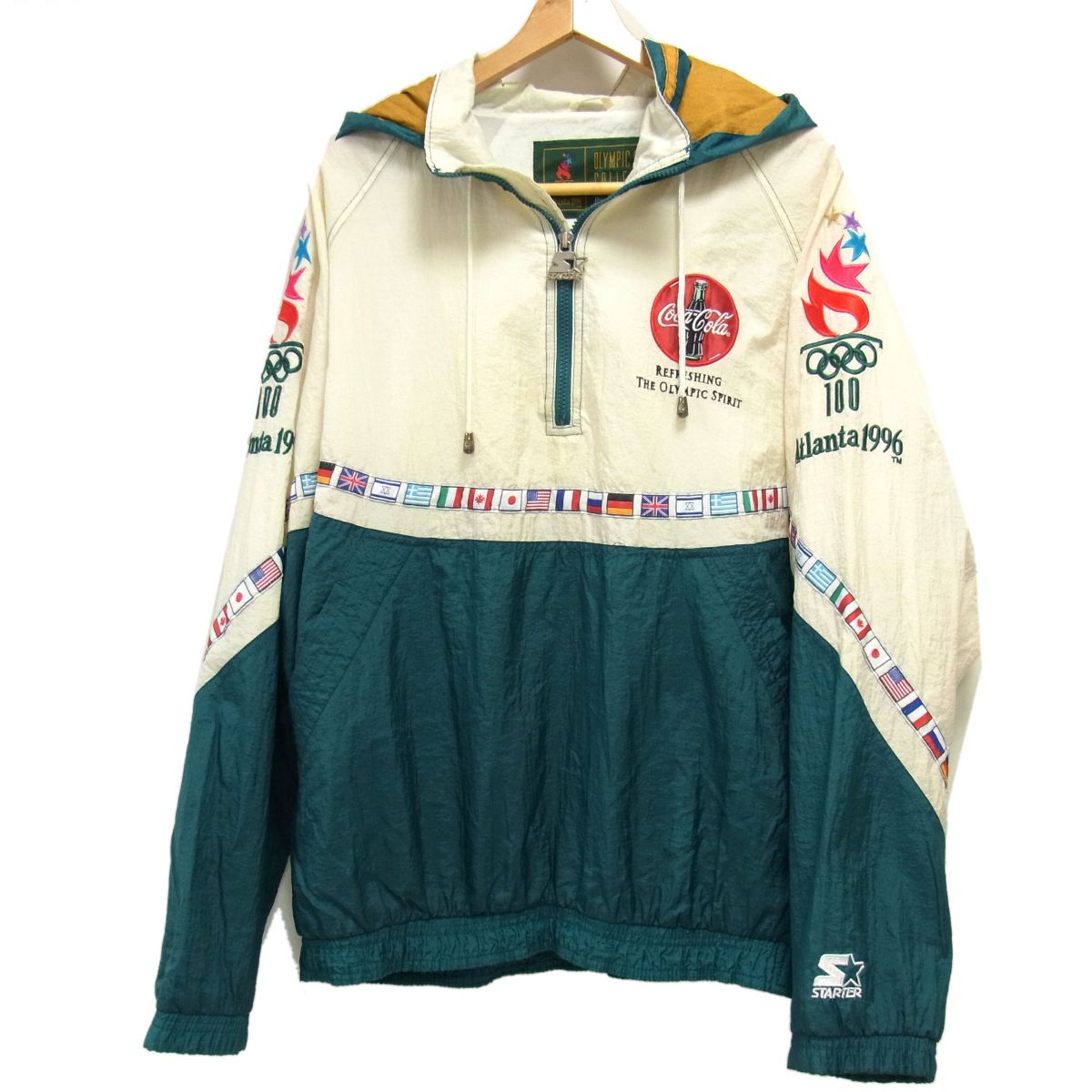 楽天市場】STARTER 96年 Atlanta Olympic Nylon Jacket M 白赤紺