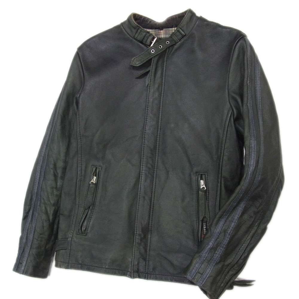 楽天市場】美品○Schott ショット 681 裏地チェック柄
