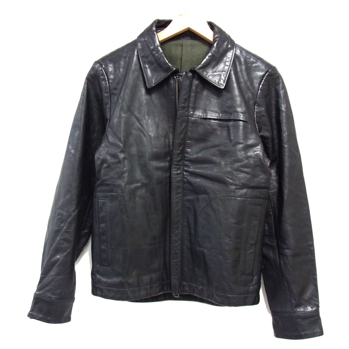 楽天市場】【中古】Time is on ZIAS LEATHER JKT レザー
