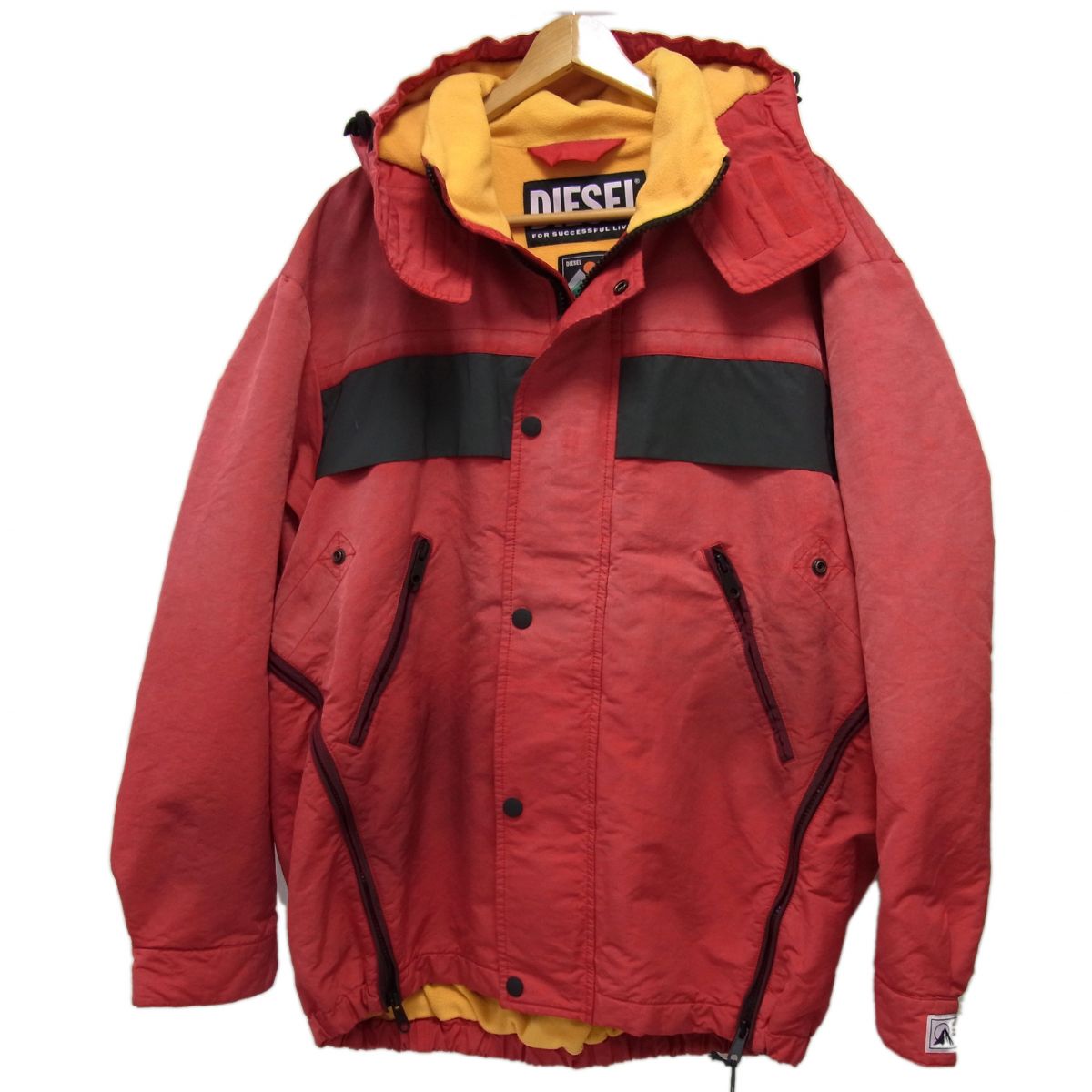 【中古】☆DIESEL ディーゼル W-TRODD JACKET 22AW ヴィンテージ汚し加工 パーカージャケット フリース裏地 ディーゼル メンズ|ユーズドセレクトショップ BLUE