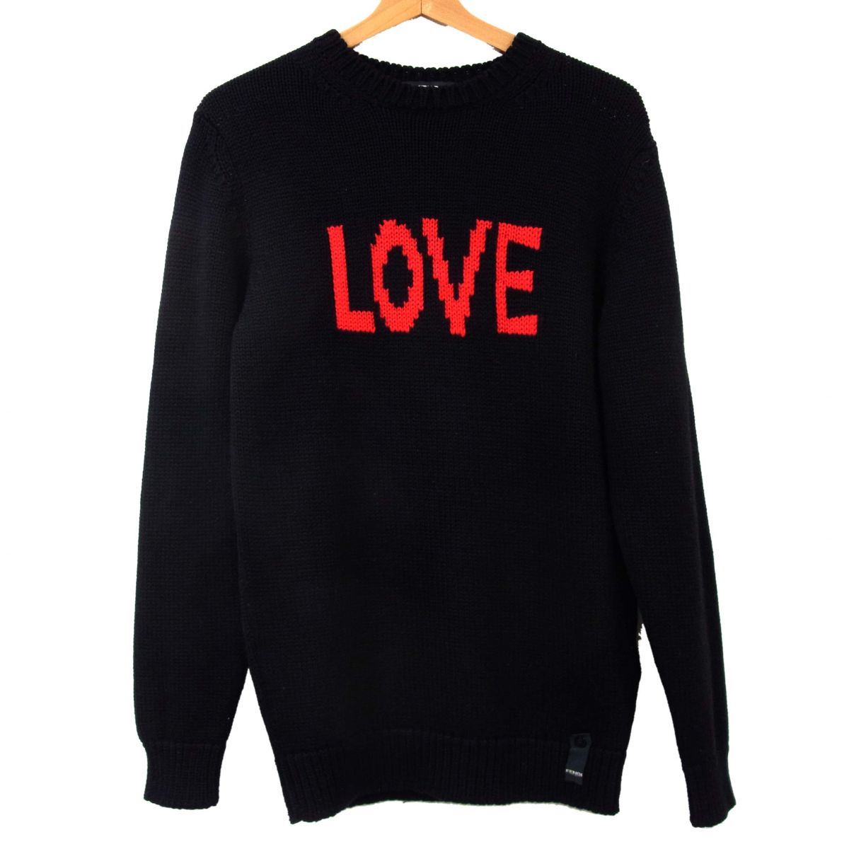 【中古】美品◆FENDI フェンディ LOVE プルオーバー 編み物 イタリア製 毛糸 冬物 メンズ