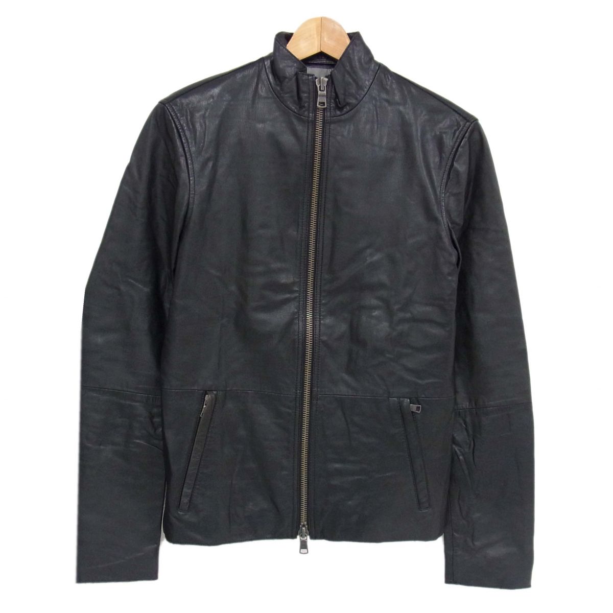 EMPORIO ARMANI ラムレザー 羊革 ライダース ブルゾン イーグル EMPORIO ARMANI ラムレザー 羊革 ライダース ブルゾン イーグル