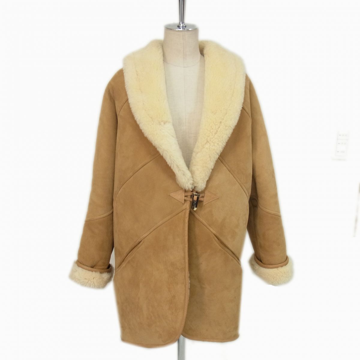 【中古】◇Town&amp;Country ムートンコート ブラウン シープスキン 羊毛皮 タウン＆カントリー ヴィンテージ レディース オーストラリア製｜ユーズドセレクトショップ BLUE