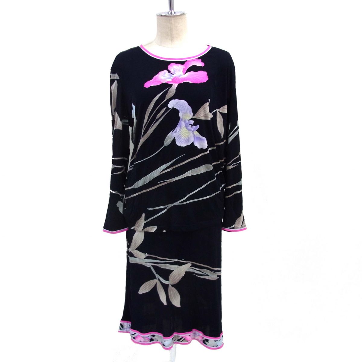 楽天市場】【中古】レオナール LEONARD セットアップ 花柄 ブラウス