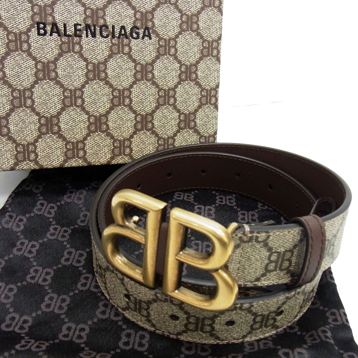 楽天市場】バレンシアガ BALENCIAGA ベルト ×Gucci レザー