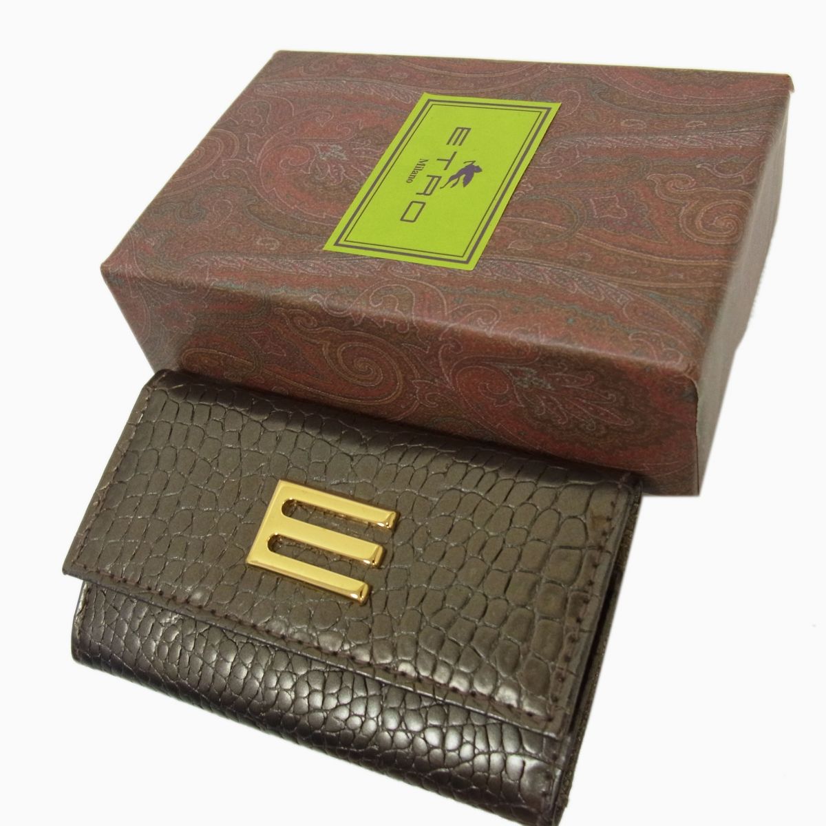 激レア　エトロ　キャリーケース　ペイズリー柄　ブラウン　本革張り 楽天市場】【バッグ】ETRO エトロ ペイズリー柄 ブリーフケース