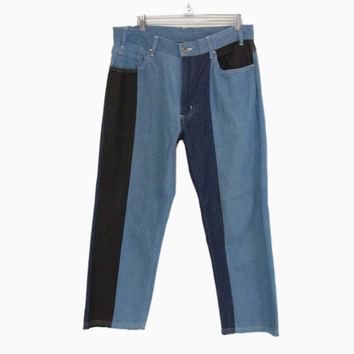 【中古】美品◇AIE nepenthes パッチワーク ジーンズ バイカラー デニムパンツ エーアイイー/ネペンテス メンズ USA製 人気モデル