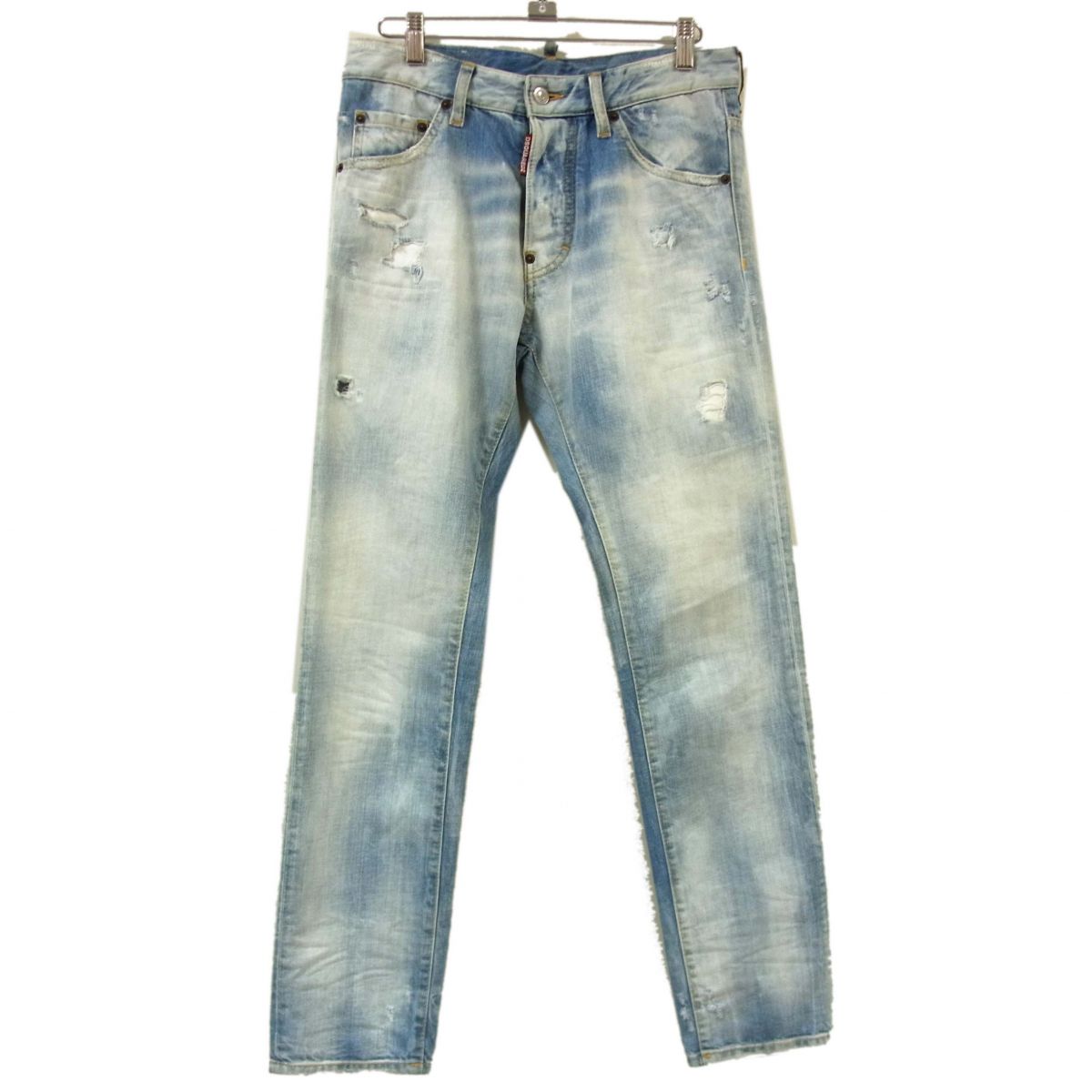 【中古】美品 22SS◆DSQUARED2 ディースクエアード Cool Guy Jean ジーンズ デニムパンツ USED加工 ダメージ加工 イタリア製 メンズ