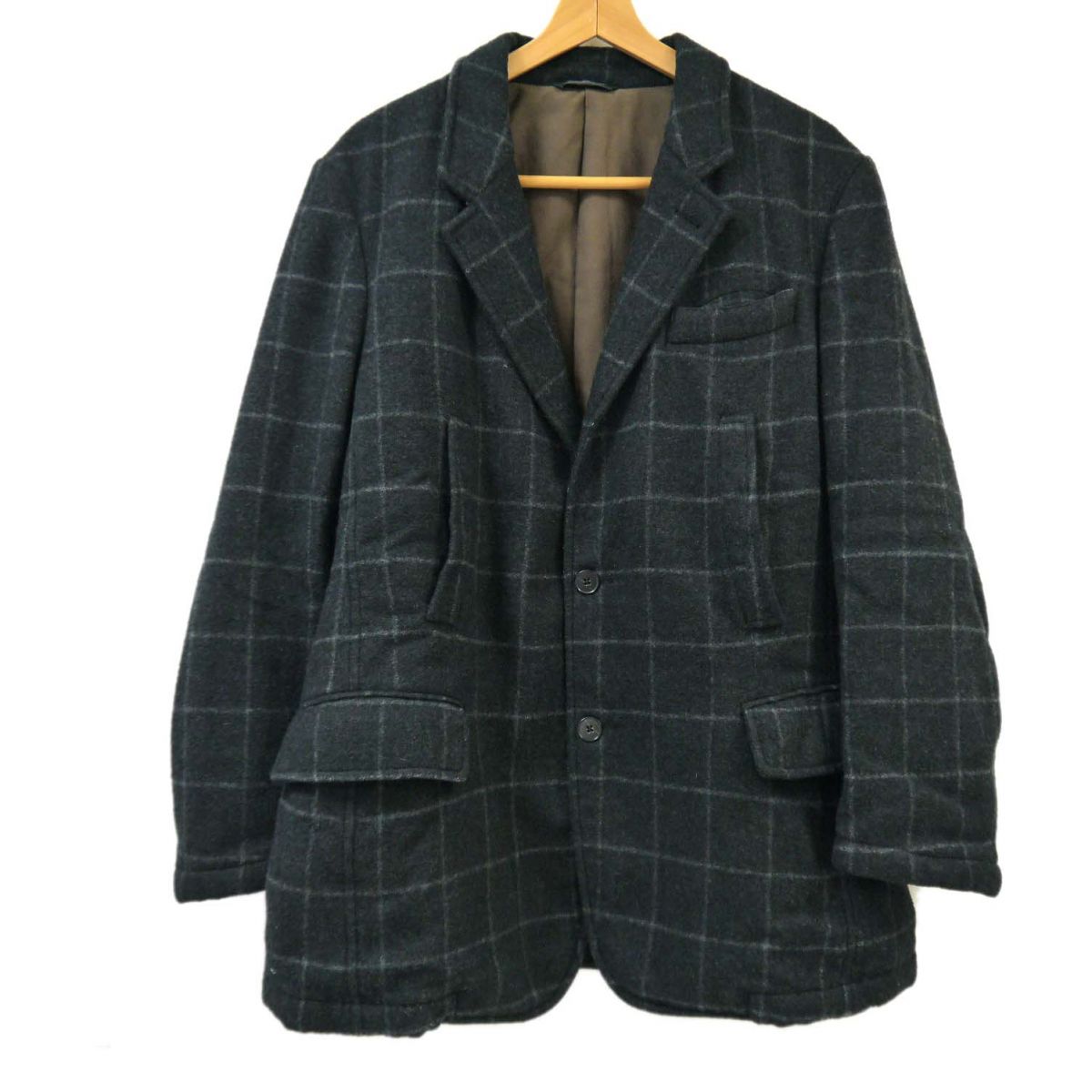 【中古】◆DOLCE\u0026amp;GABBANA 中綿入り口・入口 上衣 手入らず毛糸100％ 透かし彫り柄 イタリア製 ドルチェ＆ガッバーナ 弗ガバ メンズ