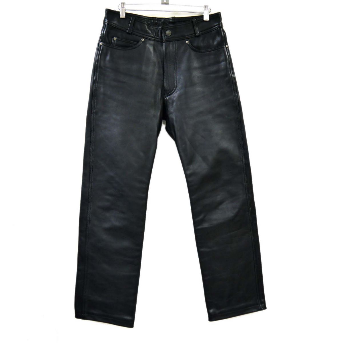 【中古】◆HARLEY DAVIDSON 本革 レザーパンツ 7099146 牛革 ライディング バイカー バイク ハーレーダビッドソン メンズ