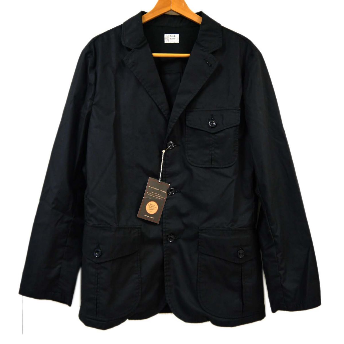 【未当てはめる】 ◆Varde77 R03 3ボタンポプリンジャケット 日本製 REVIVAL 90% PRODUCTS バルデセブンティセブン メンズ