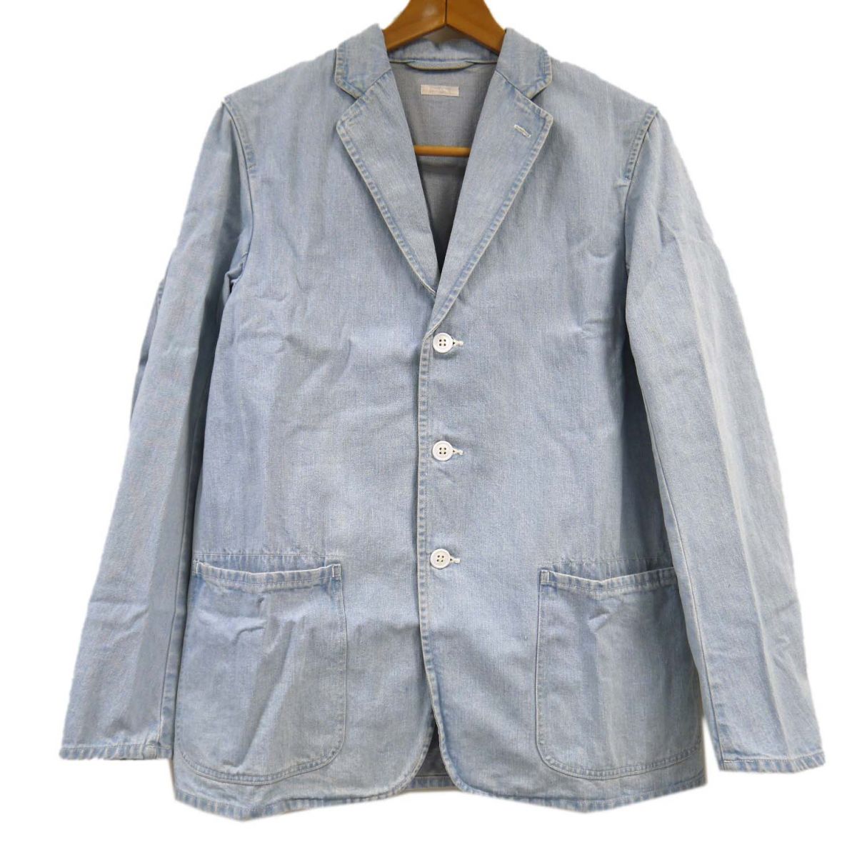 【中古】◆COMOLI コモリ デニム テーラードジャケット 15AW 15F-01003 日本製 メンズ｜ユーズドセレクトショップ BLUE