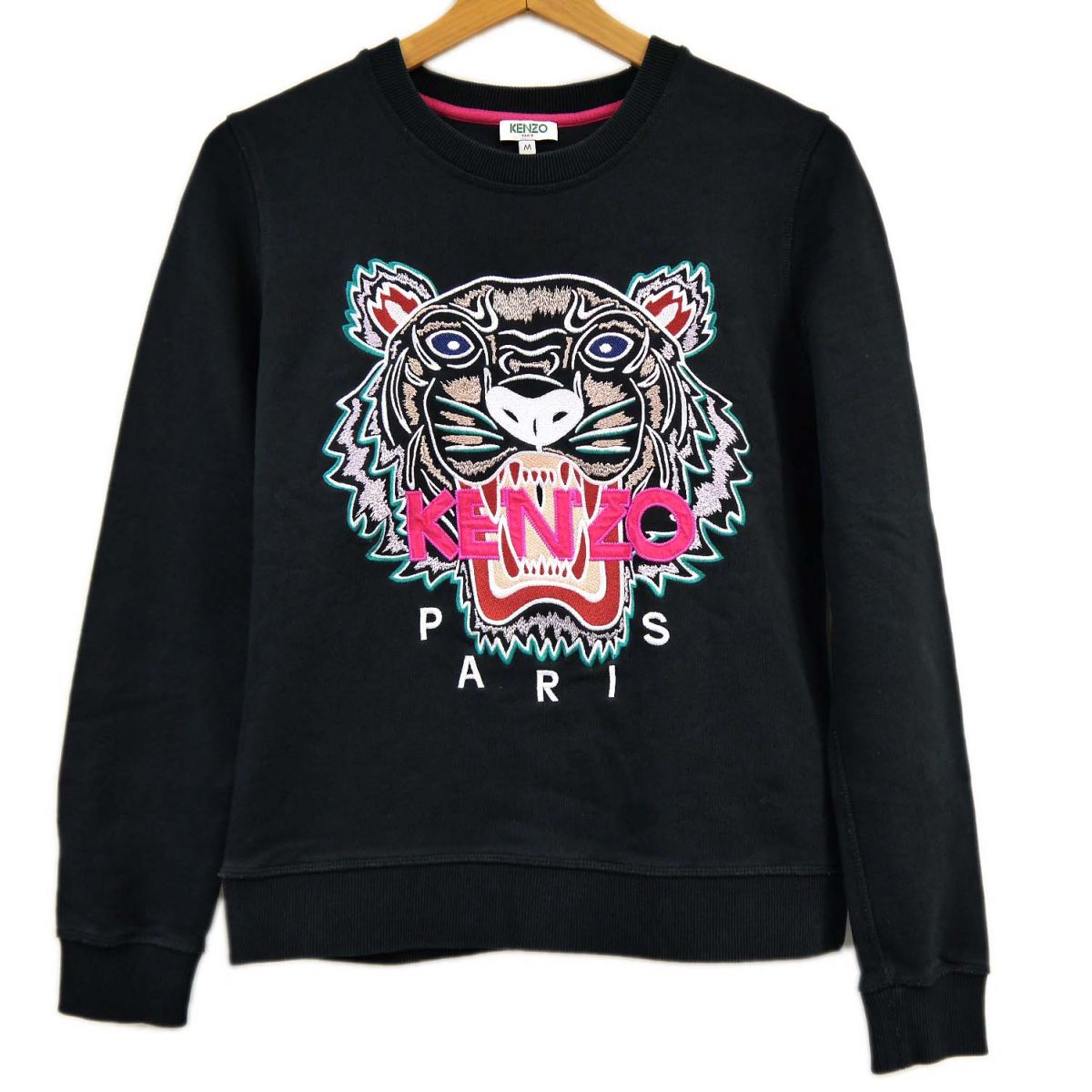 【中古】◆KENZO ケンゾー 汗水 虎 ビッグ刺しゅう 虎 調教師 ティーシャツ レディース