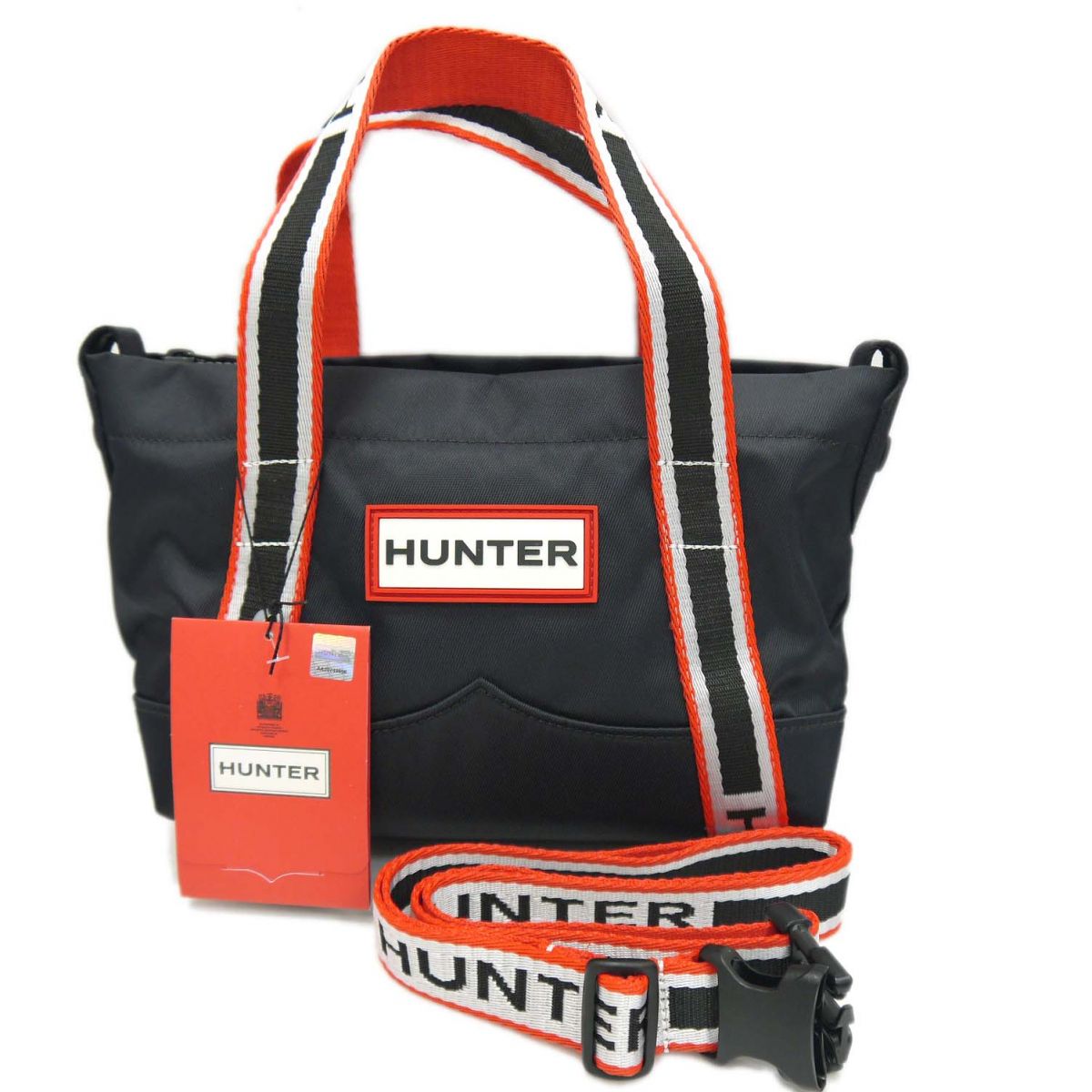 【未使用】 ◆HUNTER ハンター ナイロン ミニ トップ クリップ トートバッグ 2way ショルダー ハンド レディース メンズ|ユーズドセレクトショップ BLUE