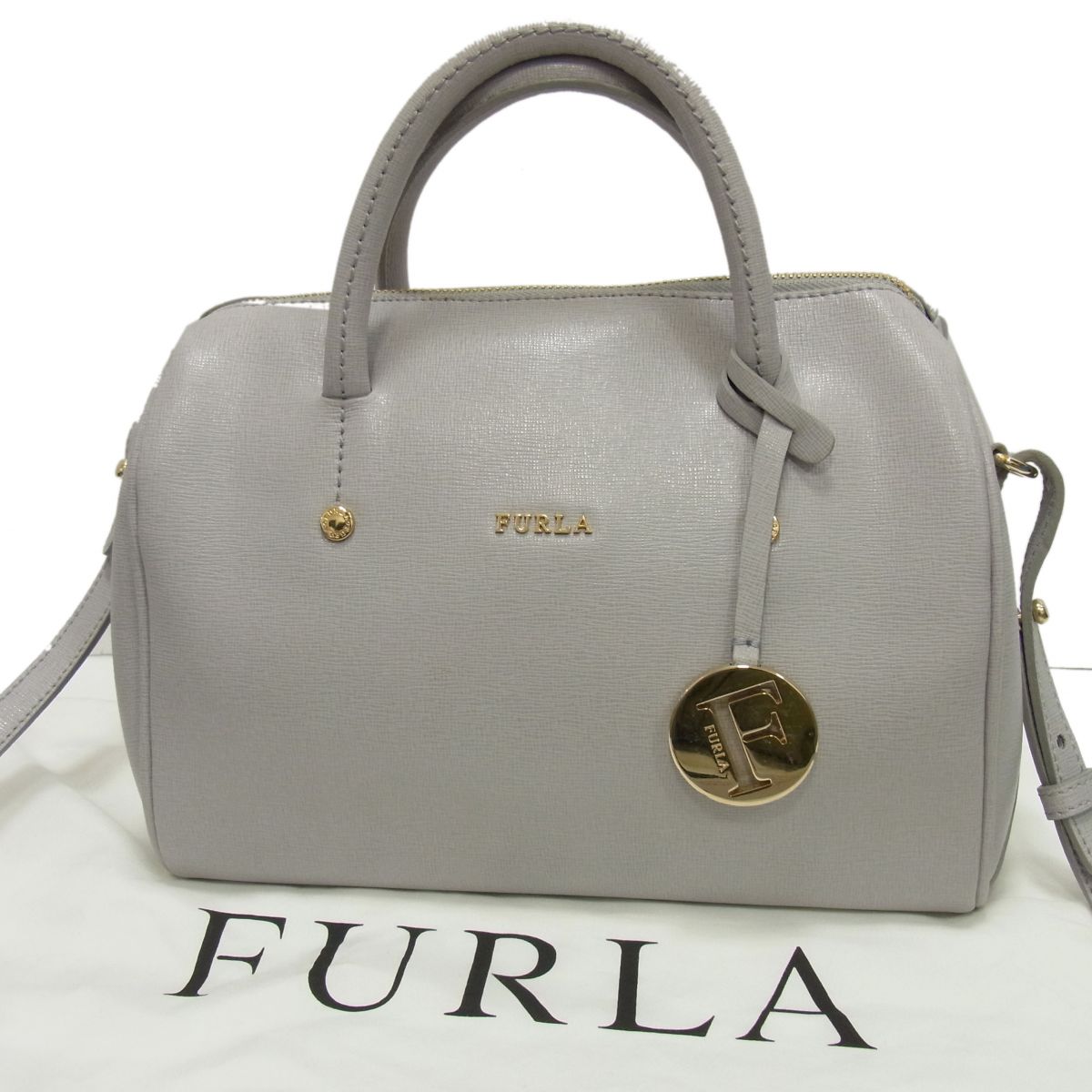 【中古】☆FURLA フルラ アリッサ 2way ミニ豆の町 ハンドバック なめし革 曲がった掛け ショルダーバッグ 保護すること袋付