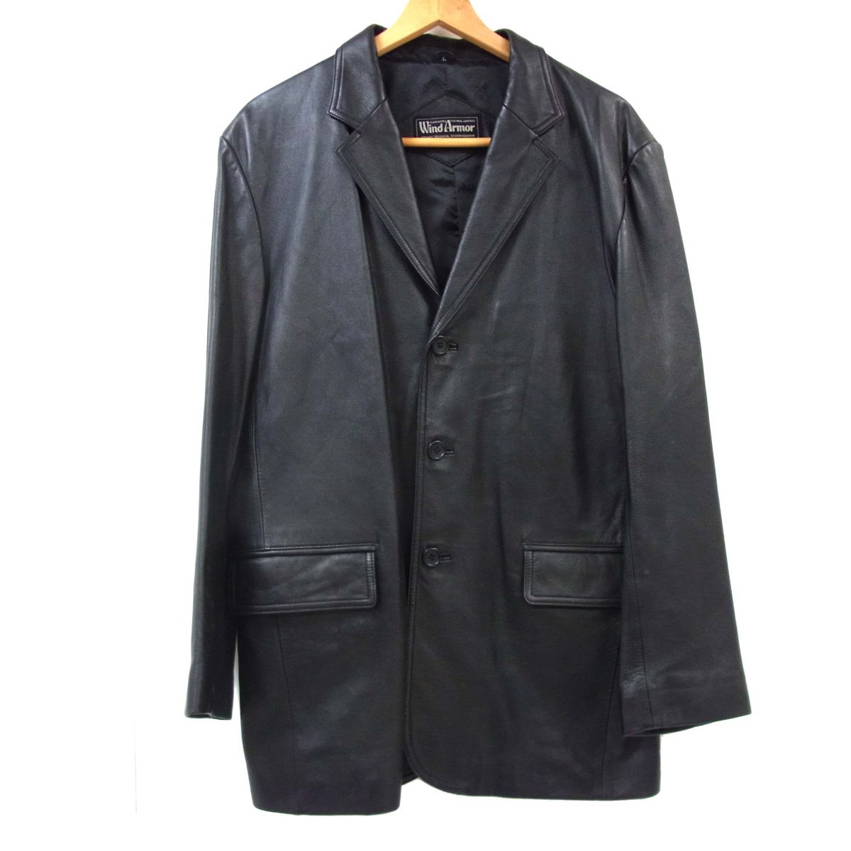 A/W Wind Armor ウインドアーマー レザージャケット M 中古・古着通販】Wind Armor (ウィンドアーマー) レザー