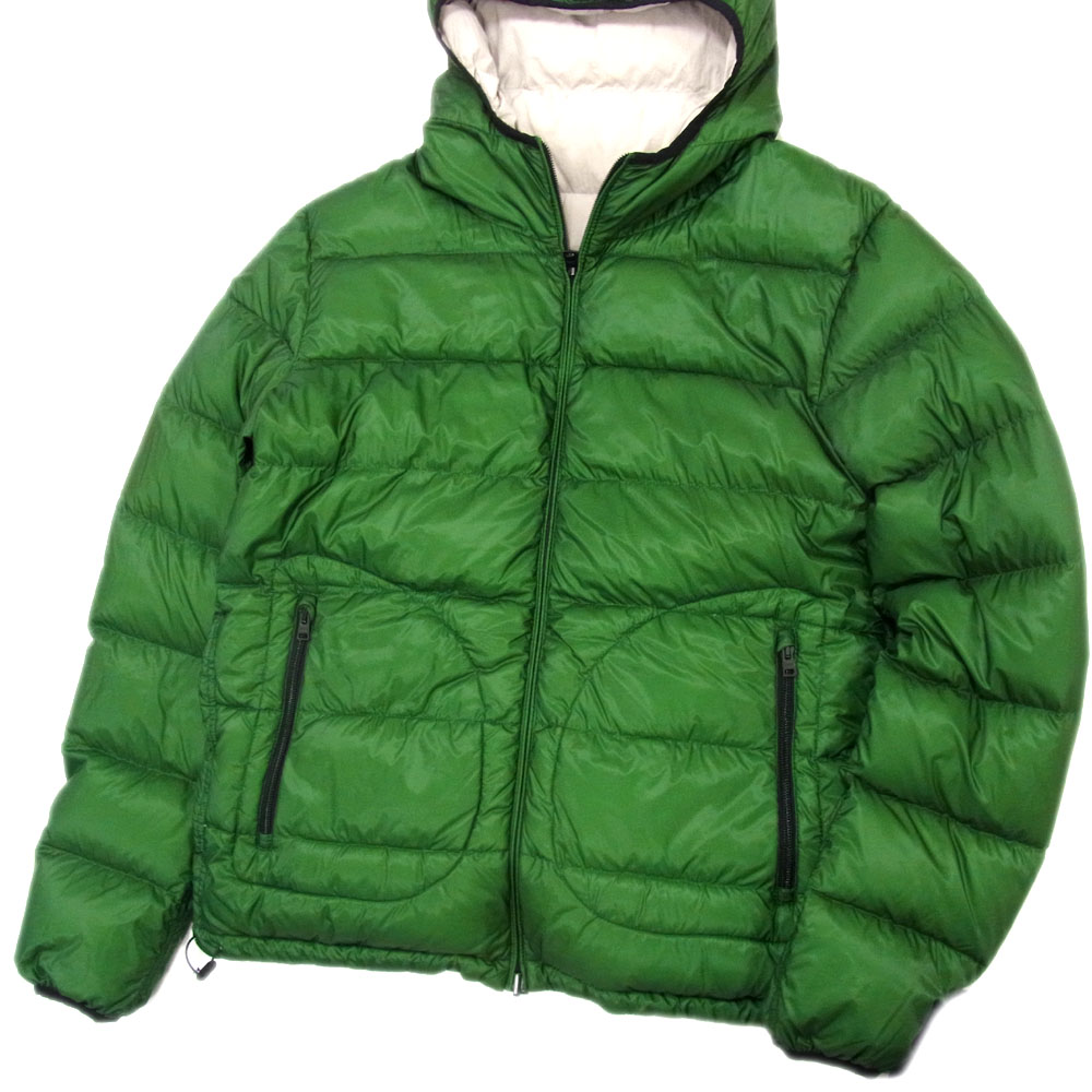 【楽天市場】【中古】 HERNO ヘルノ ダウン ジャケット リバーシブル フーデッド メンズ Lサイズ 超軽量 正規品 グリーン 高級 ...