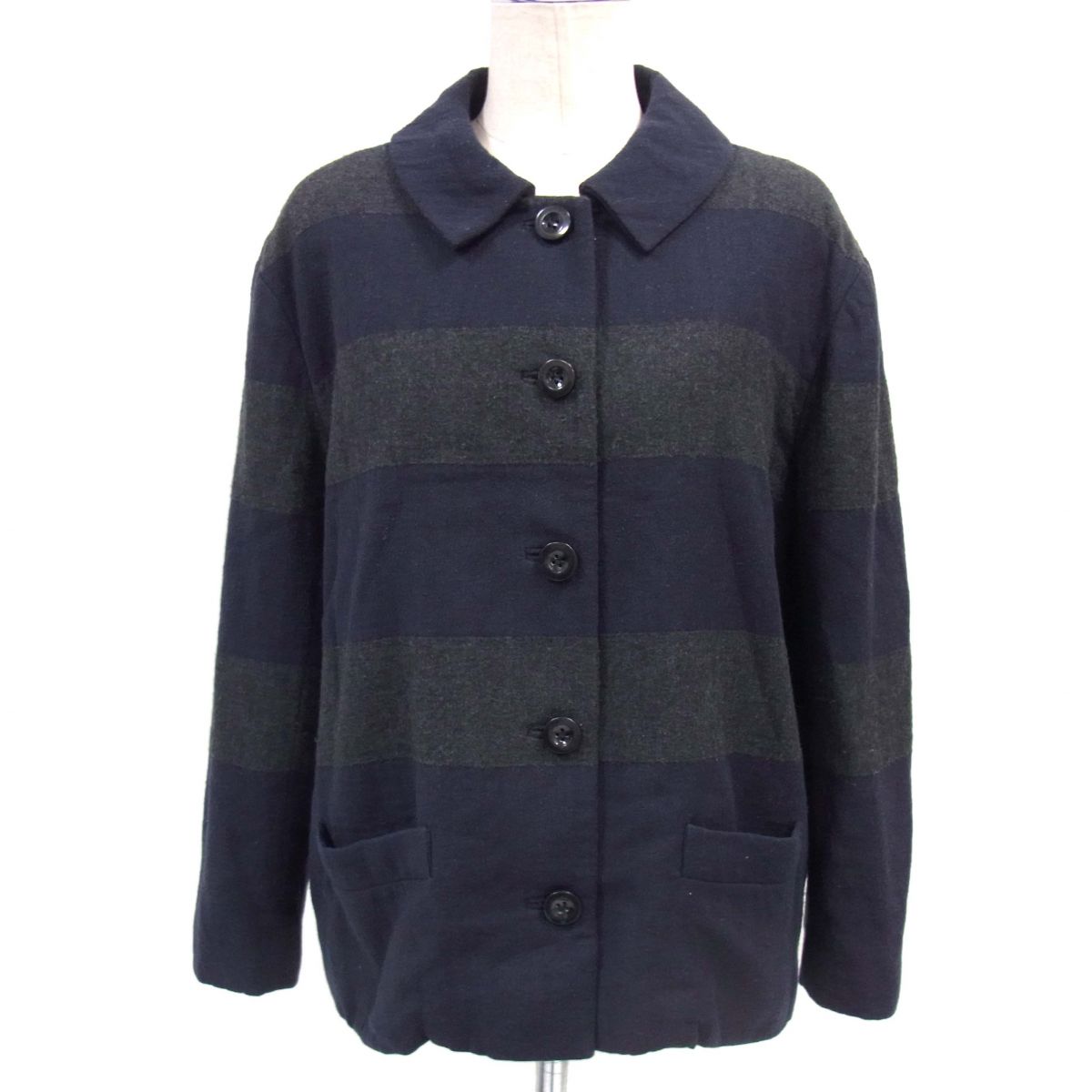 MARCEAU ジャックマルソー ツイード ウール ロングコート 3 MARCEAU ジャックマルソー ツイード ウール ロングコート 3