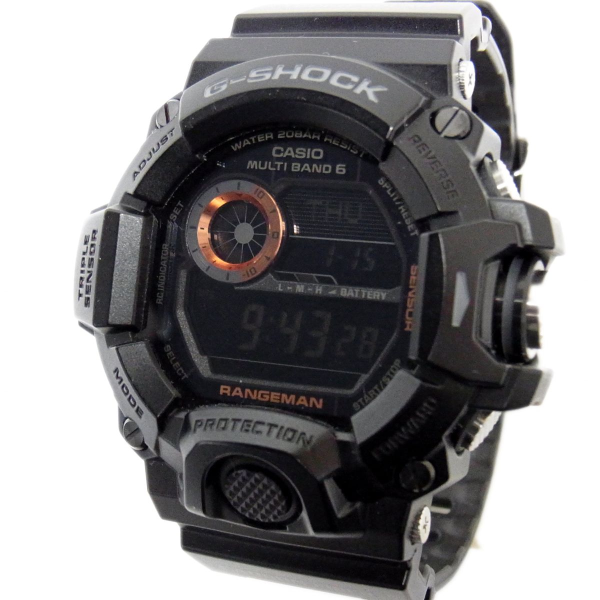 【中古】美品 ◇CASIO G-SHOCK GW-9400BJ-1JF MASTER OF G-LAND レンジマン 電波 ソーラー 腕時計 ジーショック メンズ｜ユーズドセレクトショップ BLUE 28,490円