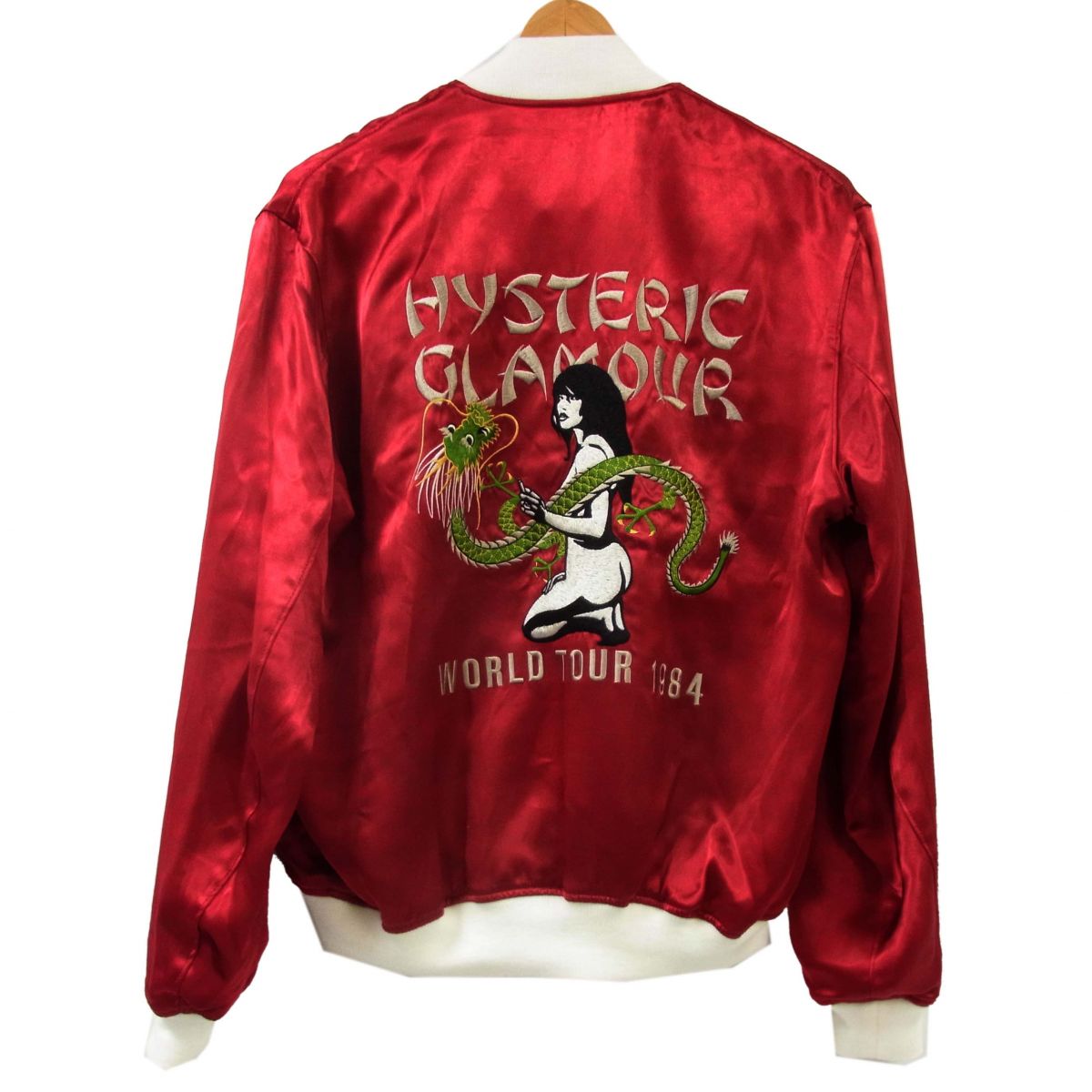 【未当て嵌める】 25AW◆HYSTERIC GLAMOUR スカジャン DRAGON LADY TOUR刺しゅう 繻子 ヒステリックグラマー 日本製 メンズ