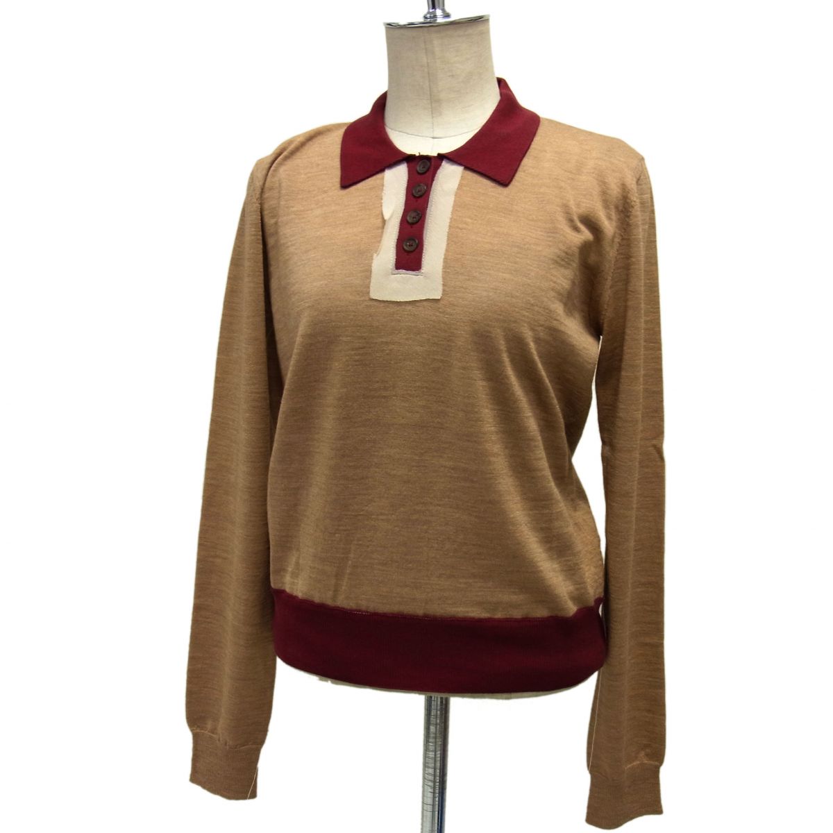 Maison Margiela 16AW ウールニット 半袖 ポロシャツ Maison Margiela 16AW ウールニット 半袖 ポロシャツ Maison