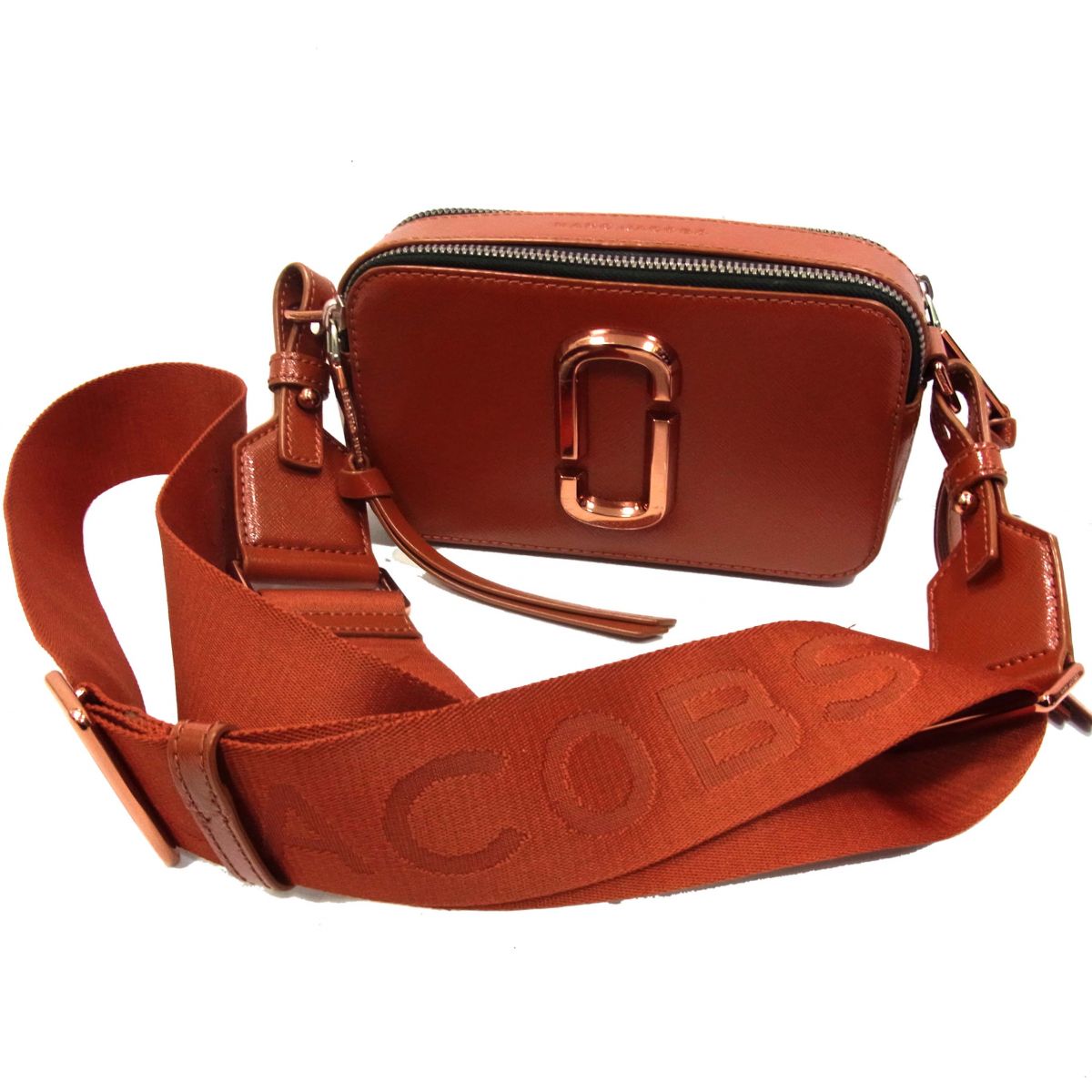 【中古】◆MARC JACOBS マークジェイコブス ザ スナップ 白黒 ショルダーバッグ レディース