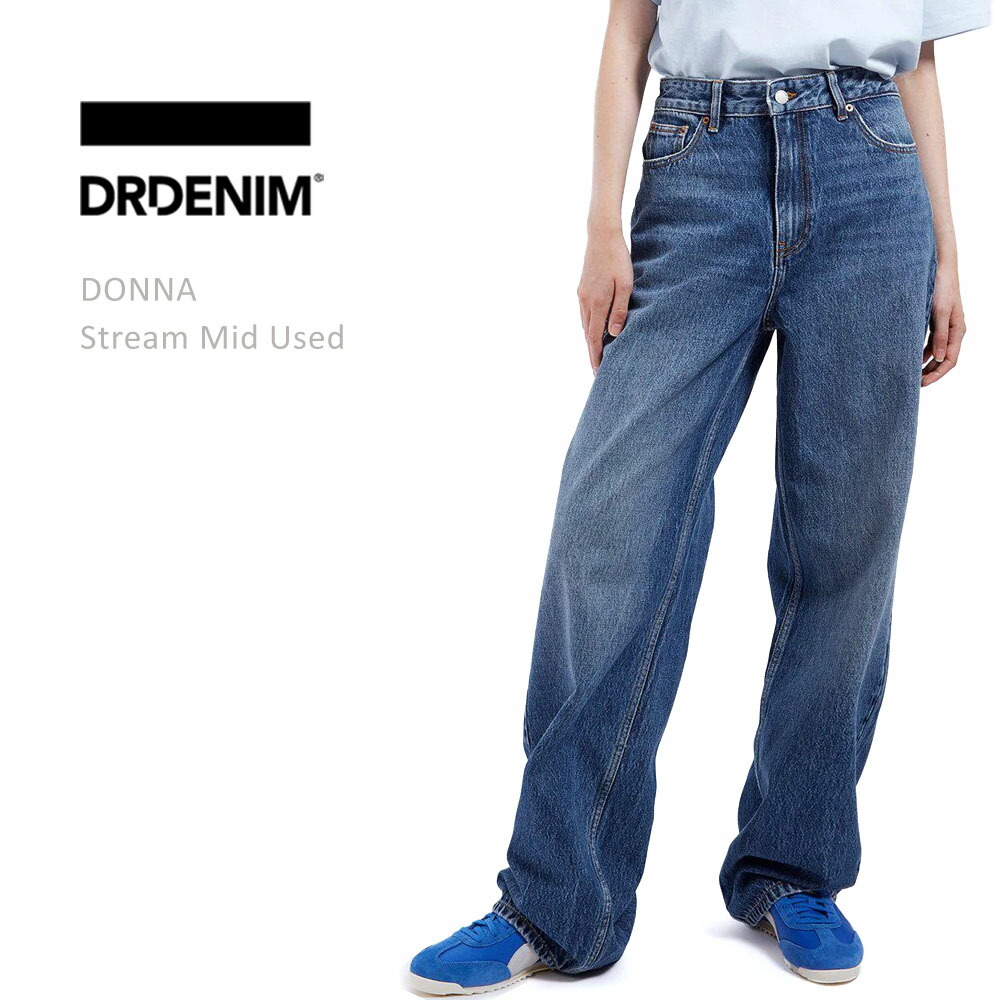 DR DENIMドクターデニムDONNA Sky High Wide Straight Stream Mid Usedジーンズ レディース ワイド デニム レディースジーンズ ワイドパンツ ワイドデニム ドクターデニム|BLUE ADDICT
