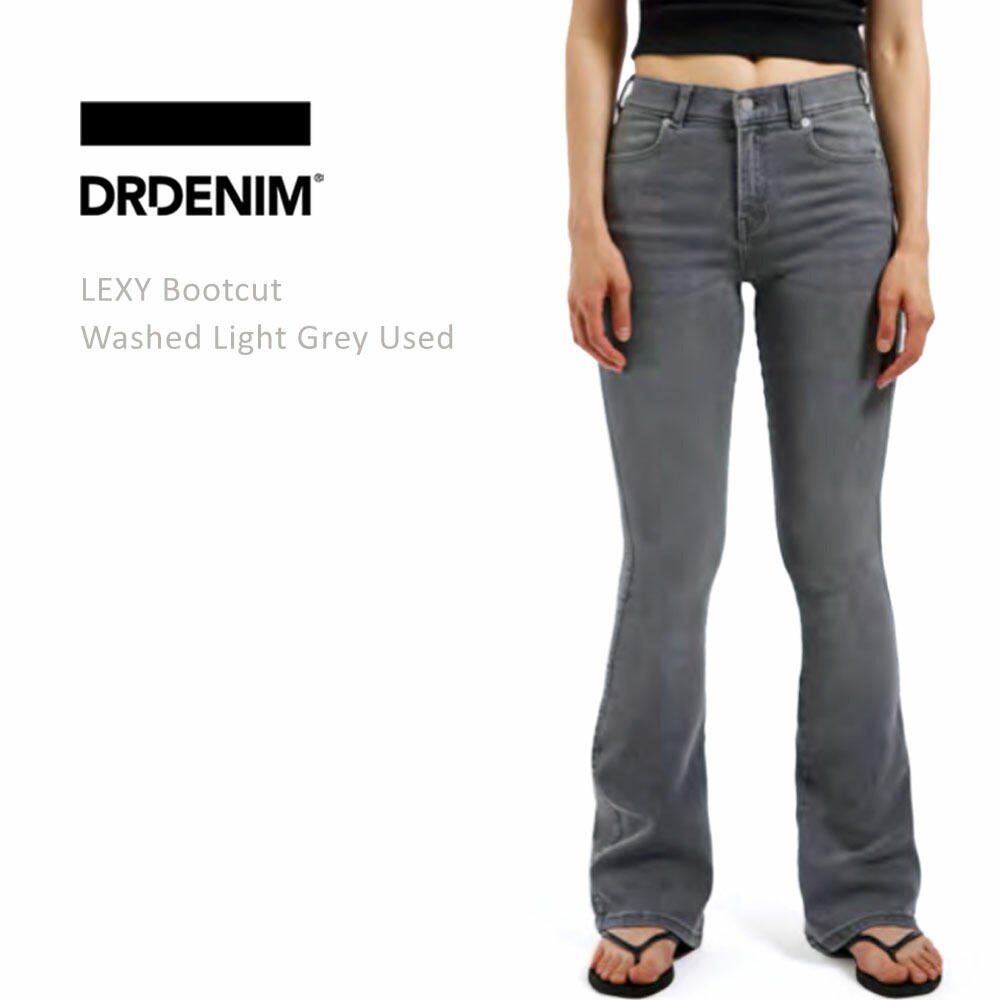 DR DENIM お医者さんジーンズ LEXY Bootcut Washed Light Grey Used ブーツとり捨てる デニム レディース ブーツカットデニム 薄墨色 dr denim