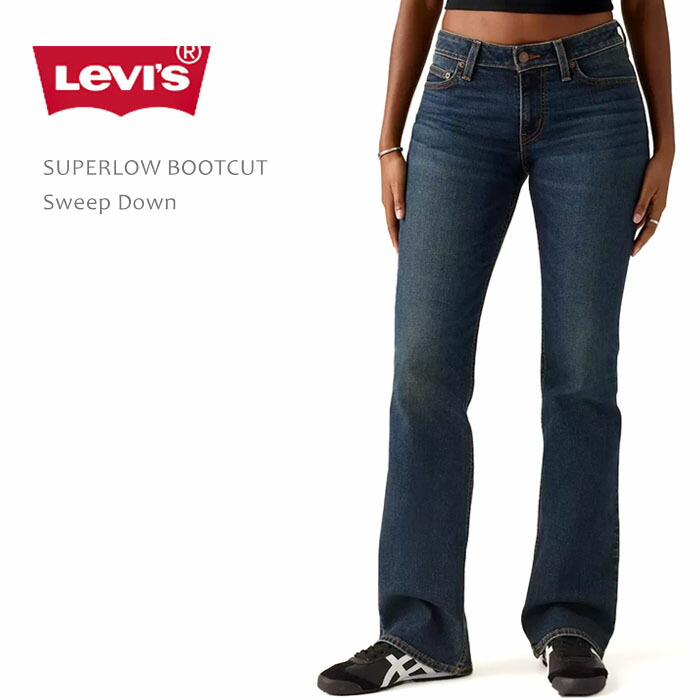 Levi\u0027s リーヴァイズジーンズ Superlow Bootcut Sweep Down リーヴァイズジーンズ ブーツ撥ねのける ローライズ ジーンズ レディース 亜米利加染みわたるひな形 一般受け ブランド名 美脚 ダークインディゴ レディースズボン下 貨物輸送無料