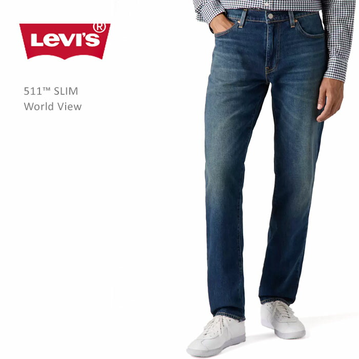 LEVI\u0027S PREMIUM リーヴァイズジーンズ 511 SLIM World View リーヴァイズジーンズ511 ジーンズ メンズ 亜米利加鳴りわたる青写真 usa か細い引っ切り無い ジーンズ ジーンズ デニム メンズジーンズ levis 511
