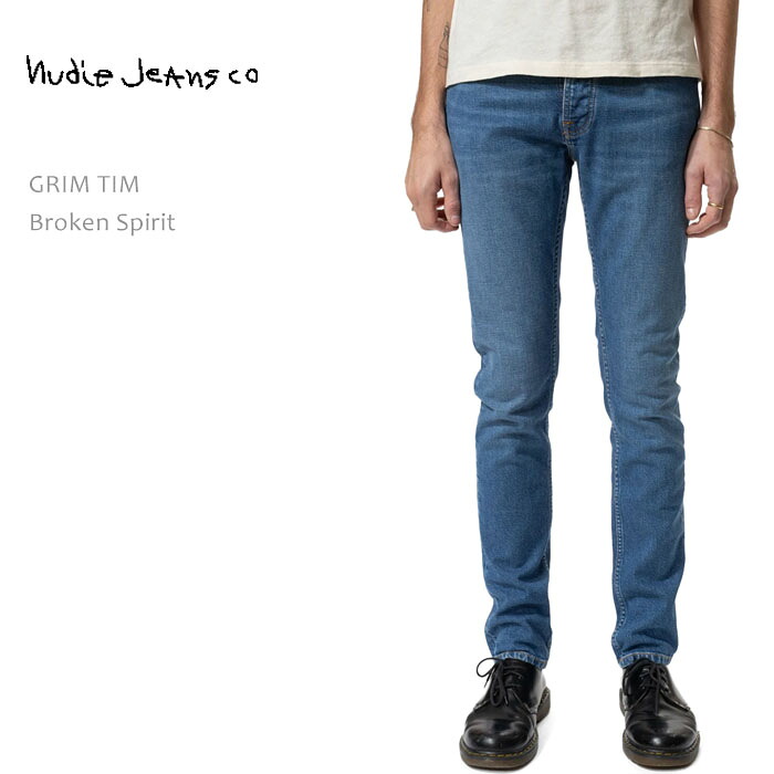 【SALE】NUDIE JEANS ヌーディージーンズ GRIM TIM Broken Spirit メンズデニム デニムパンツ ヌーディージーンズ グリムティム ストレートジーンズ ジーンズ メンズ ジーパン nudie jeans co Nudie Jeans grim tim